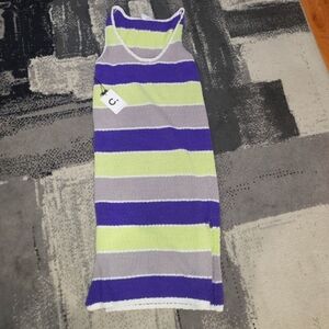 D3. NWT Callahan Knitwear Striped Dress Size Small (can fit Medium)